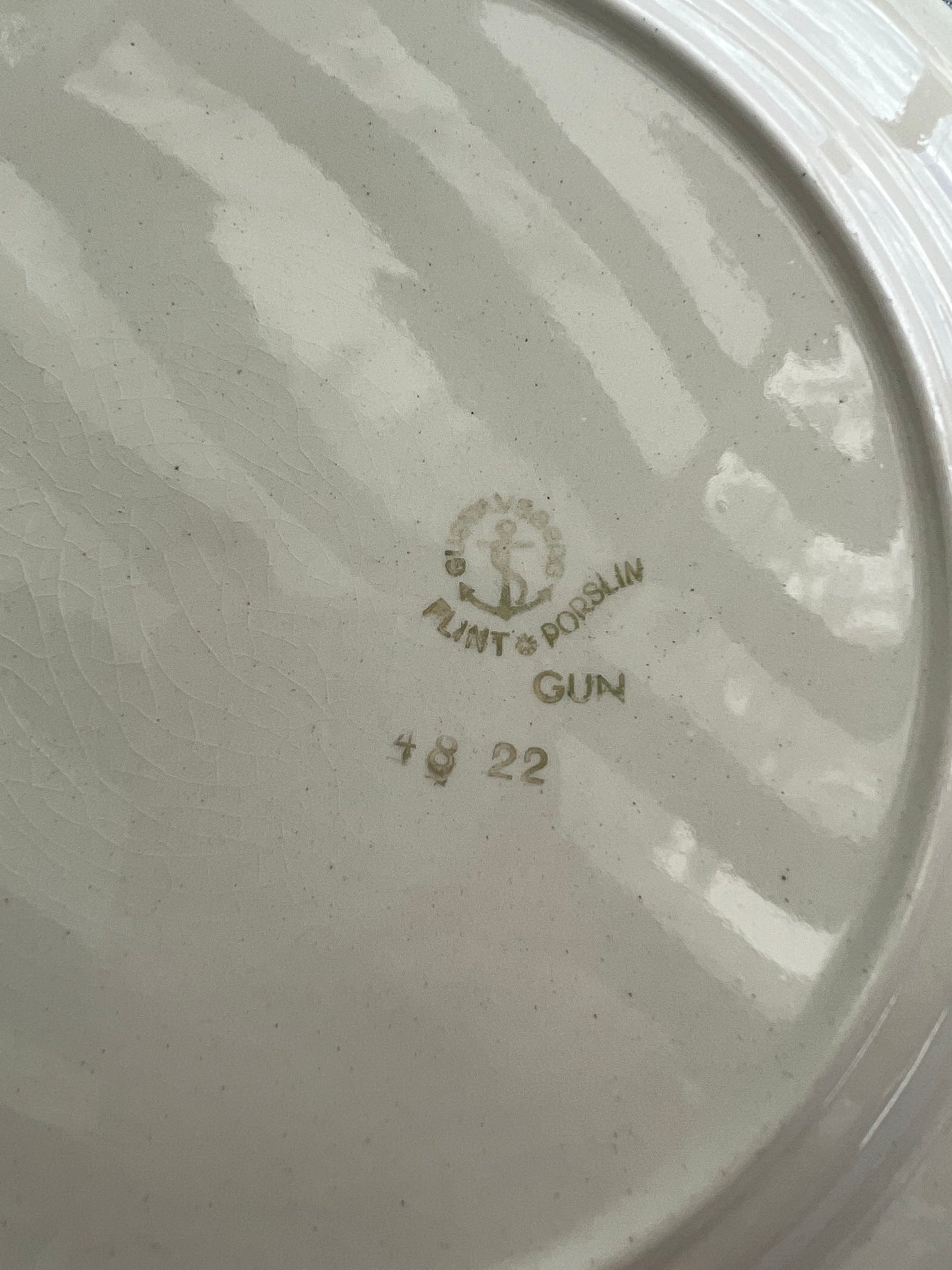 Blommig mattallrik GUN Gustavsberg