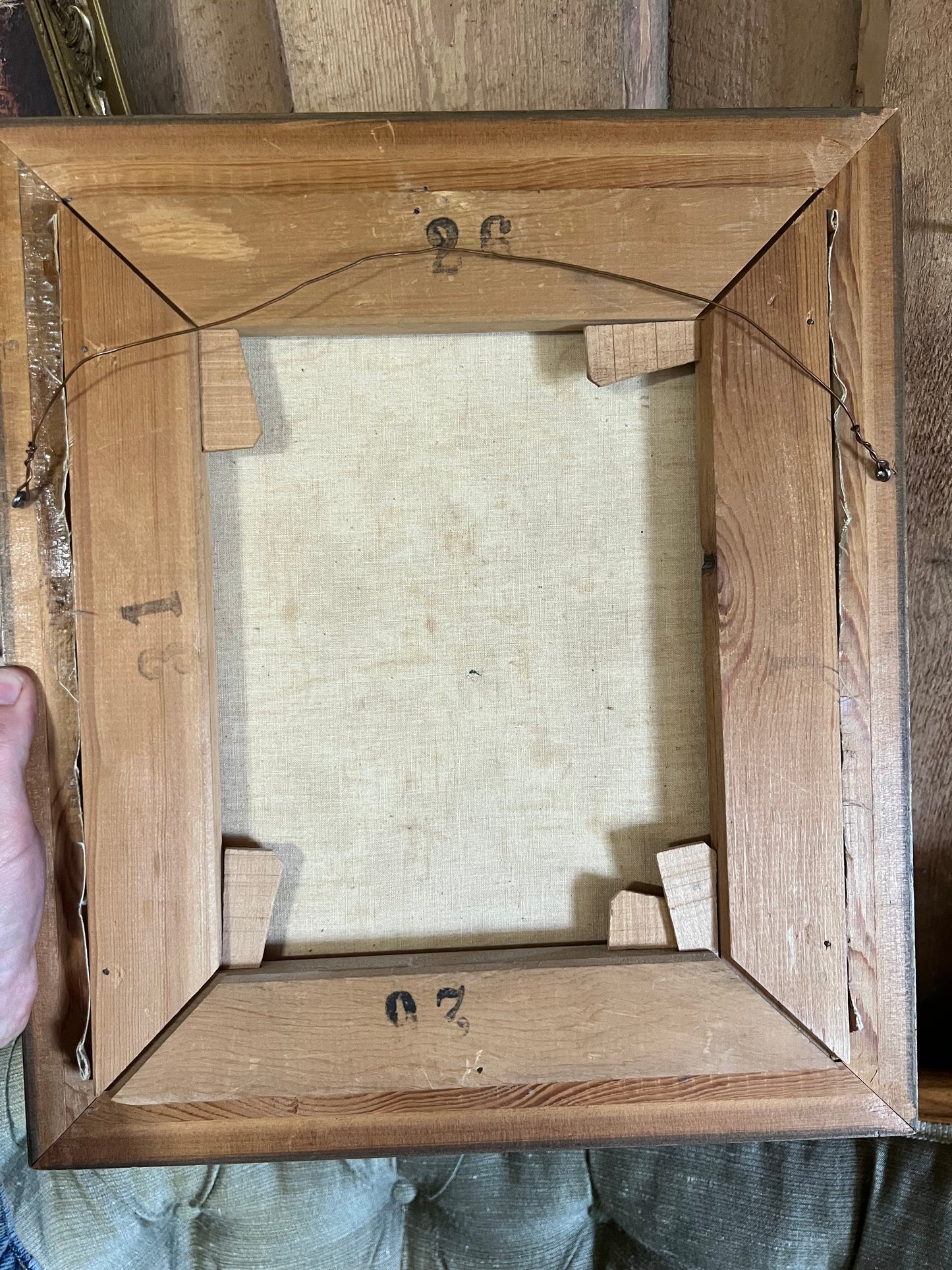 Vacker oljemålning - prästkrage