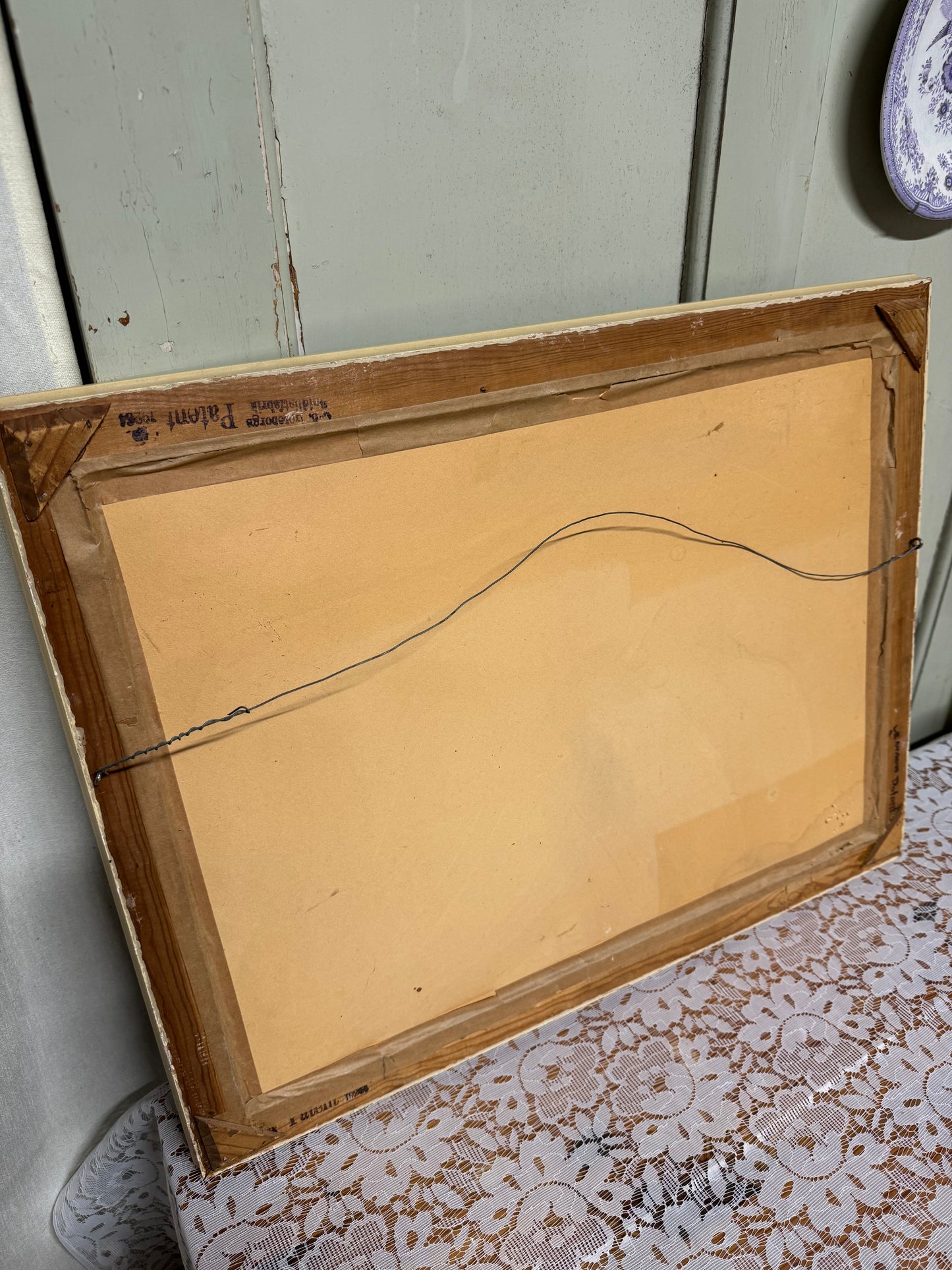 Tavla frukt med vacker ram