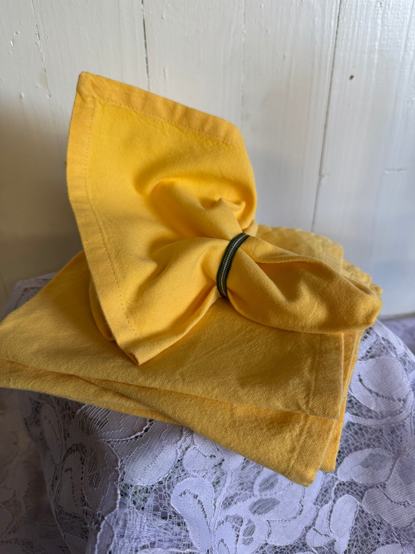 Gula tygservetter Nyblom o Kollén, 6st