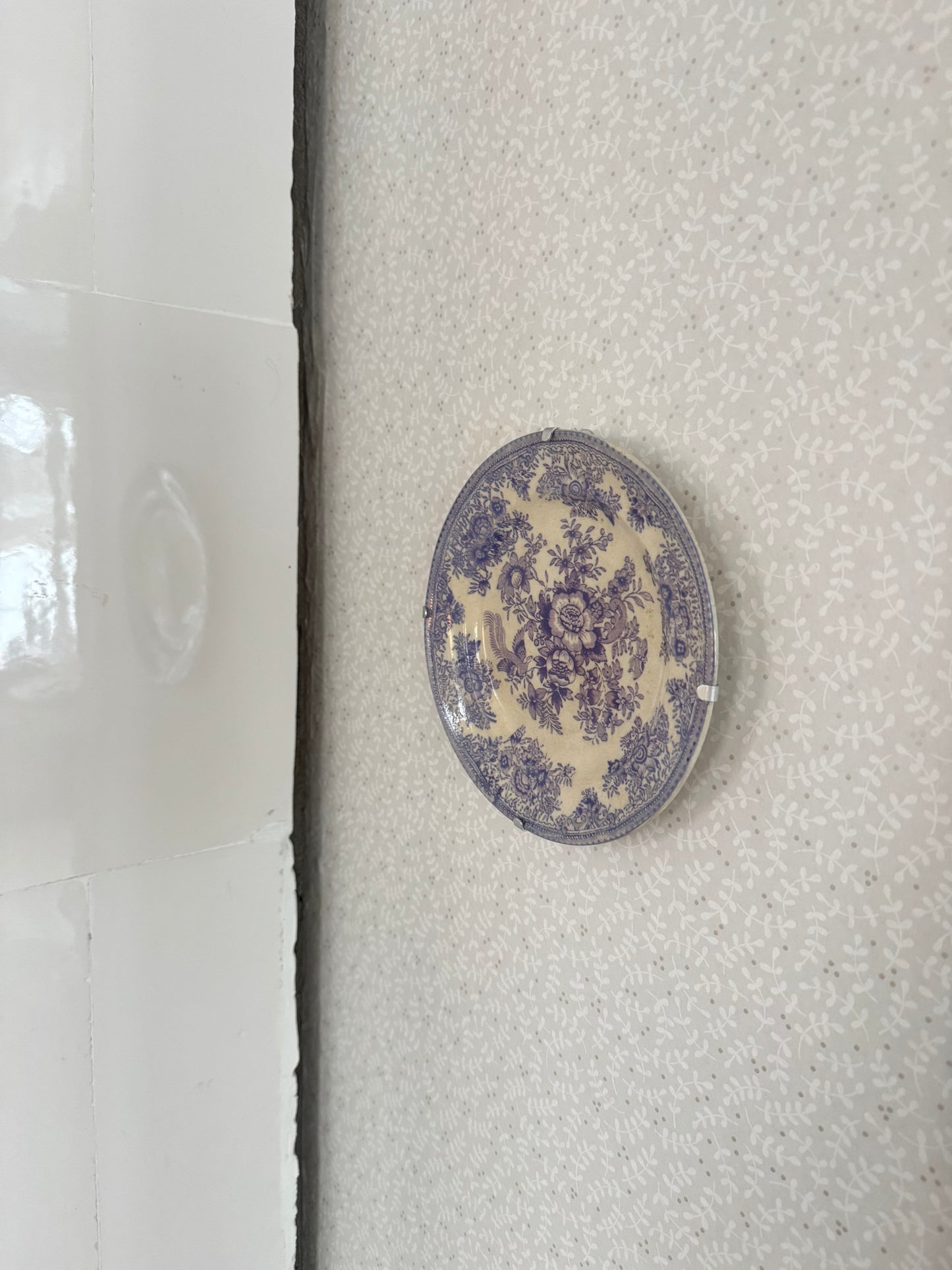 Paret lila fasan assietter