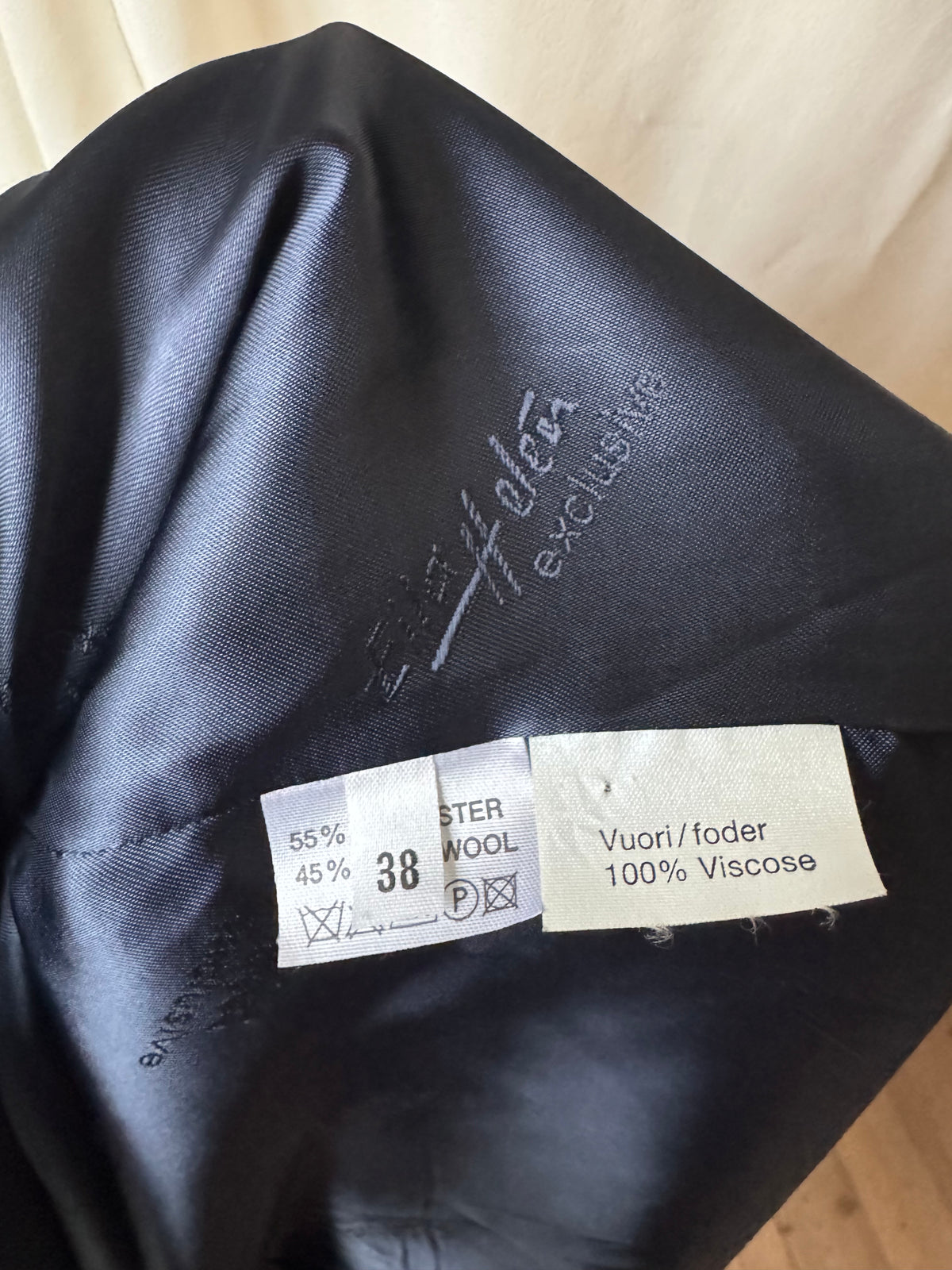 Marinblå kavaj vintage - Helén Exclusive