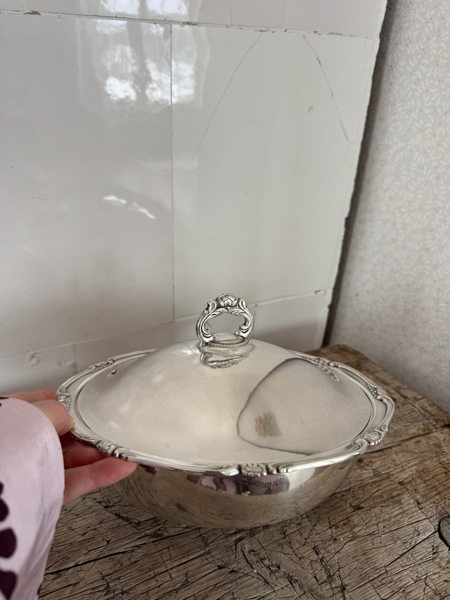 Lockkarott nyrokoko i nysilver - 18/1900-tal