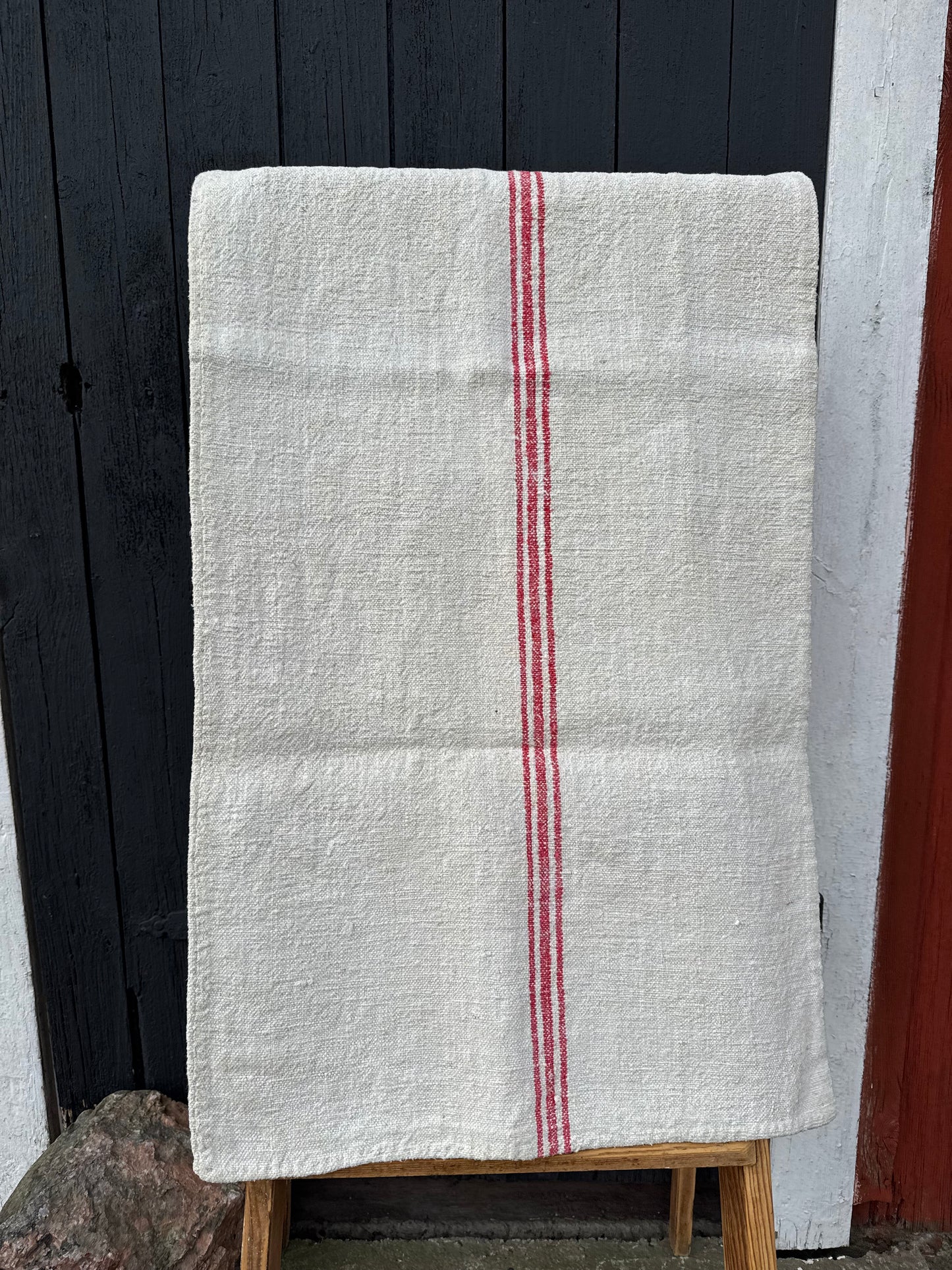 Bolstertyg, gammalt handvävt linne
