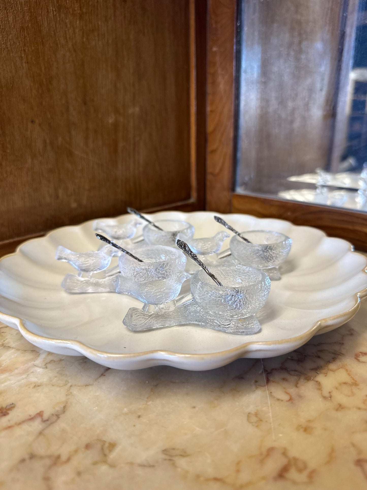 Äggkoppar / saltkar fågel - Lindshammar, 4st