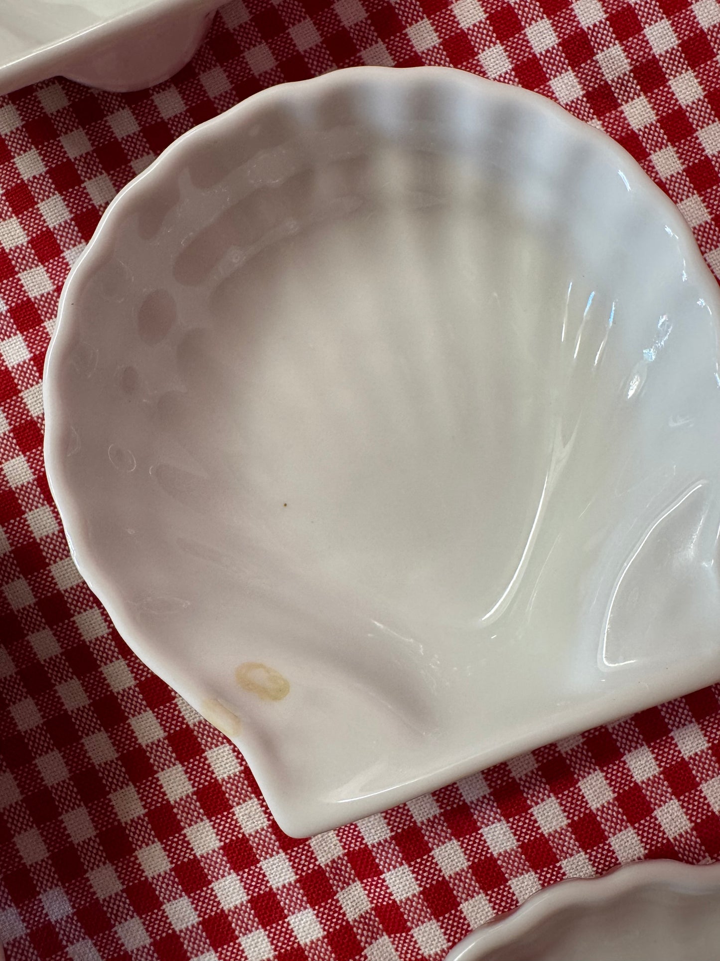 Snäckfat i porslin, 6st