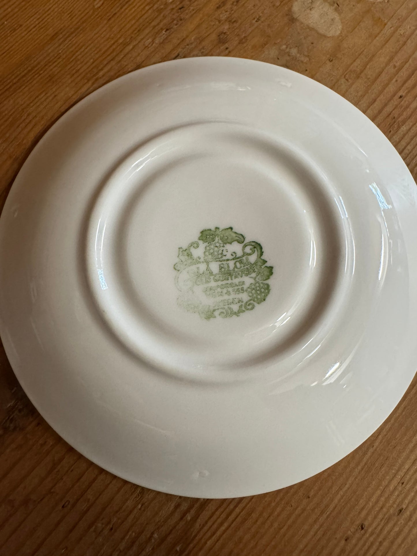 1st Blå Blom old Gustafsberg kaffekopp med fat