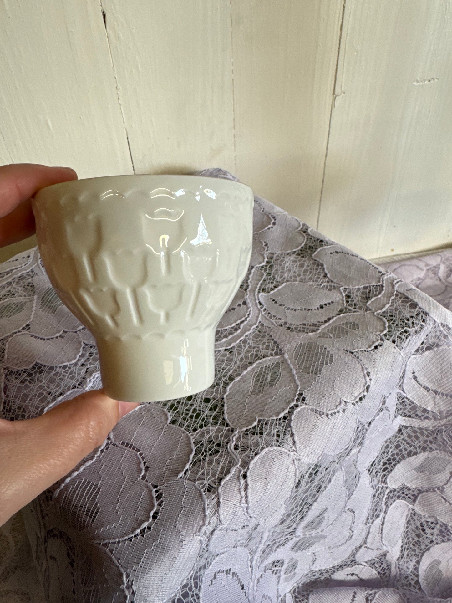 Vas / ljuslykta tulpaner, mitten 1900-tal Rörstrand