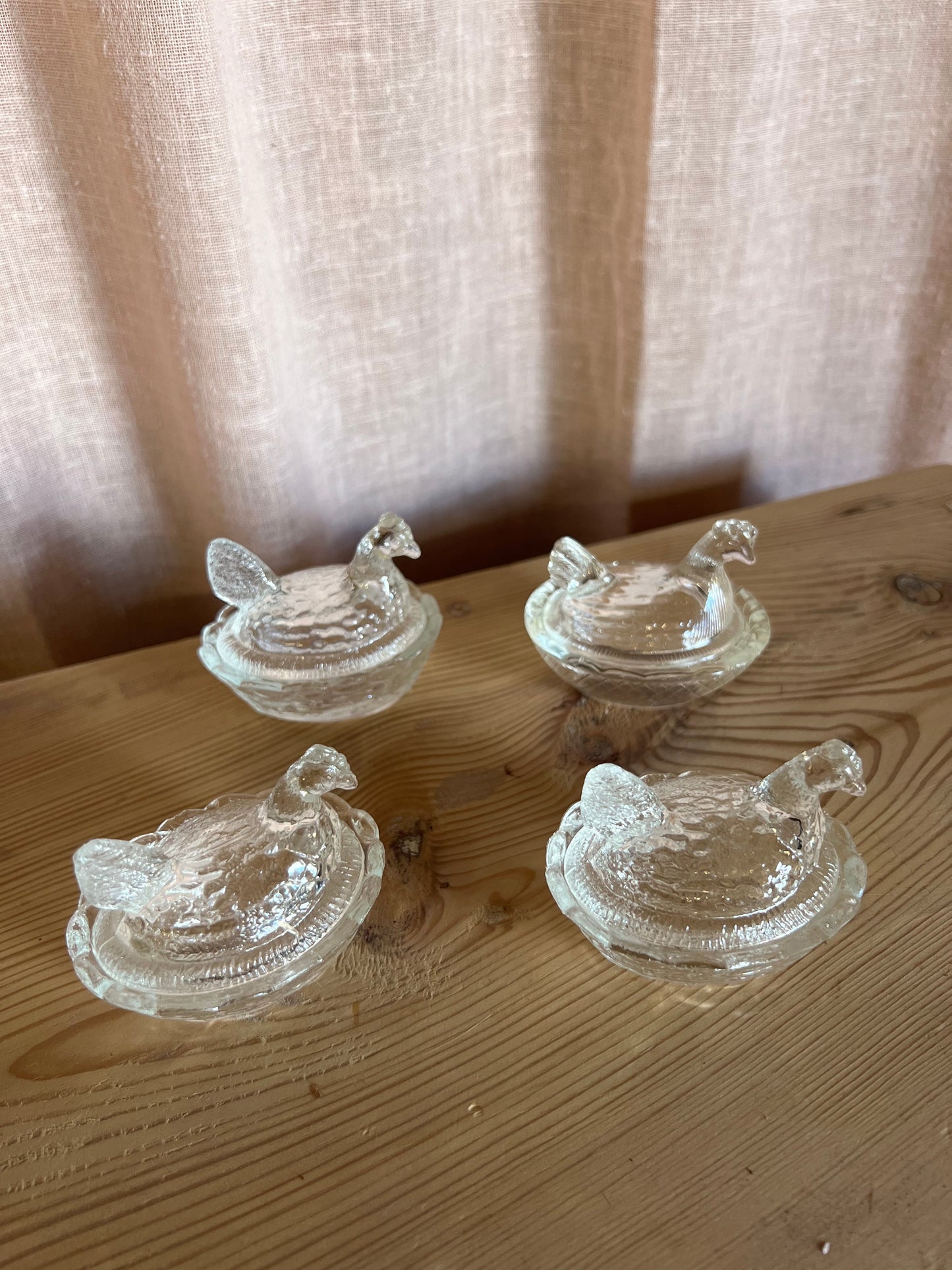 Liten glashöna - gömma för flingsalt