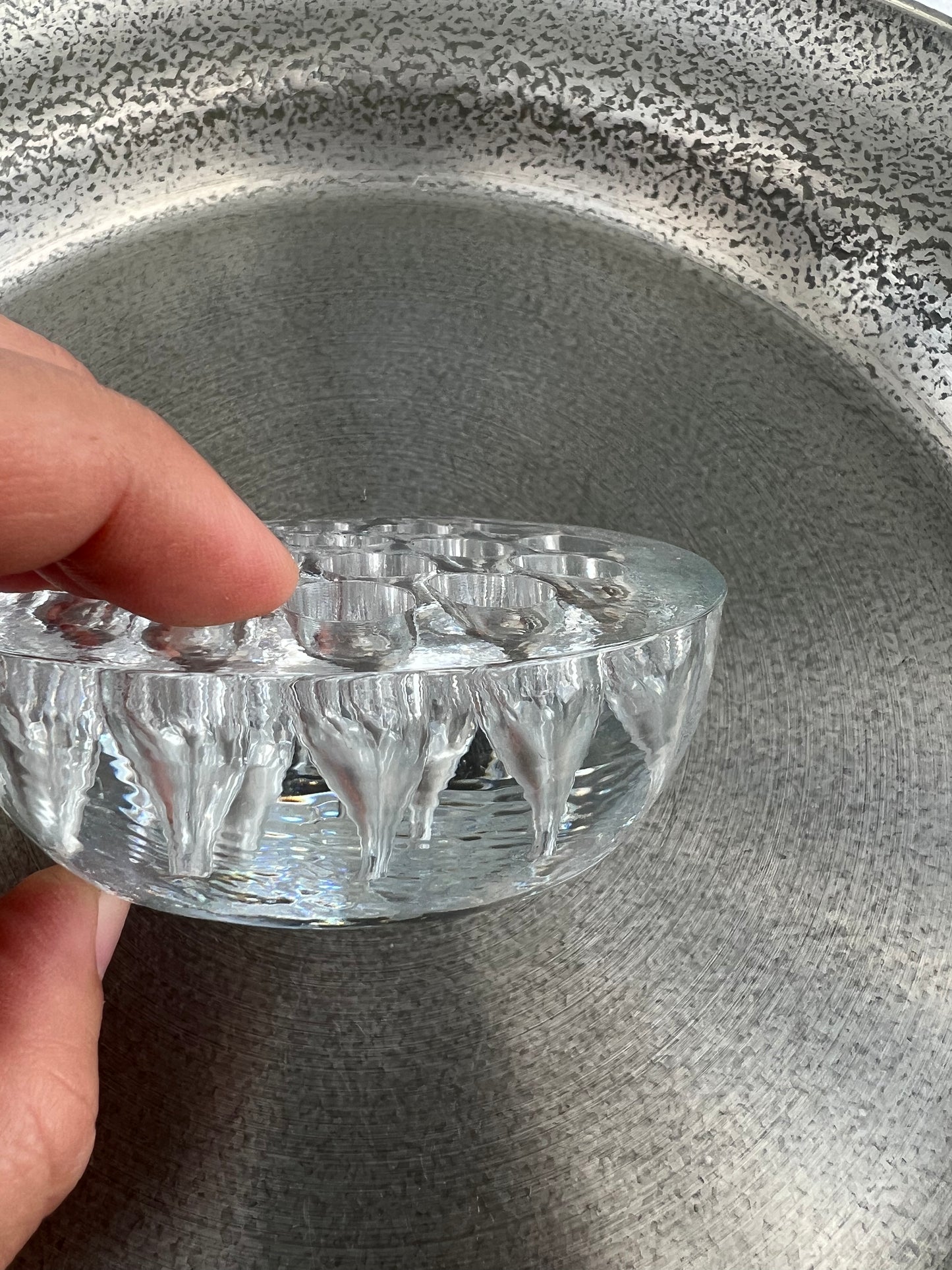 Större blomsterfakir Ikebana i glas