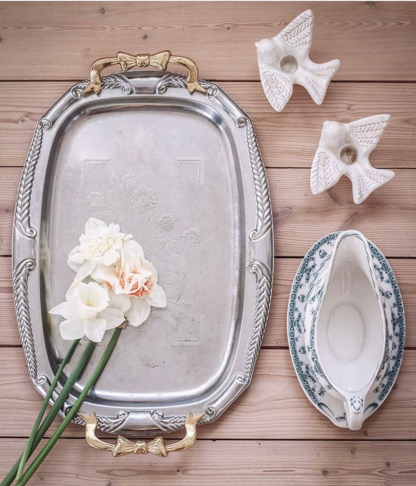 Paret ljusstakar i keramik ~ Duva đ