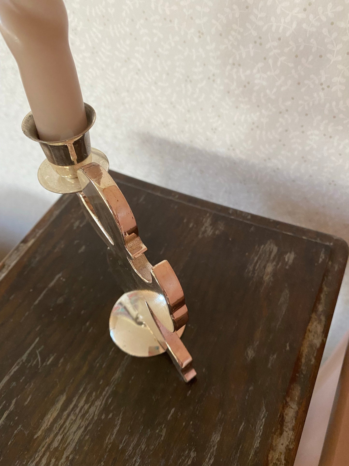 Skyddsängel ljusstake i silver