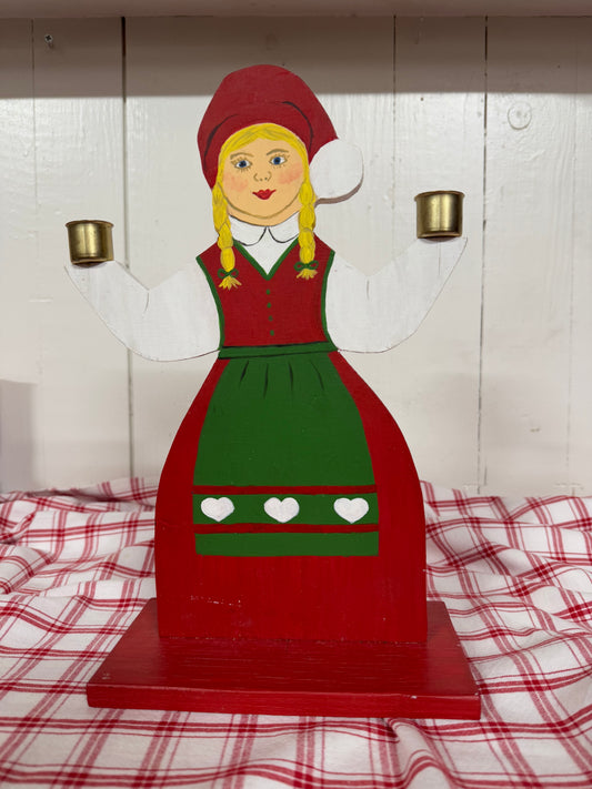 Tomteflicka ljusstake