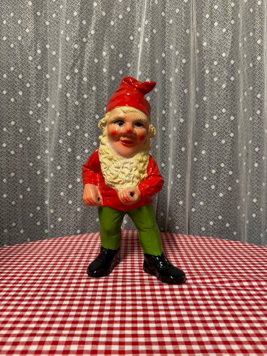 Äldre stor tomte i porslin