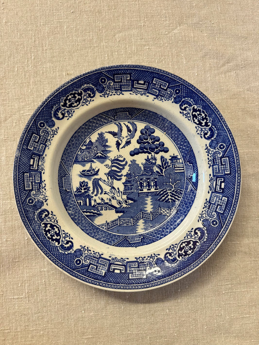 Blåvit djup tallrik Willow Old Gustafsberg