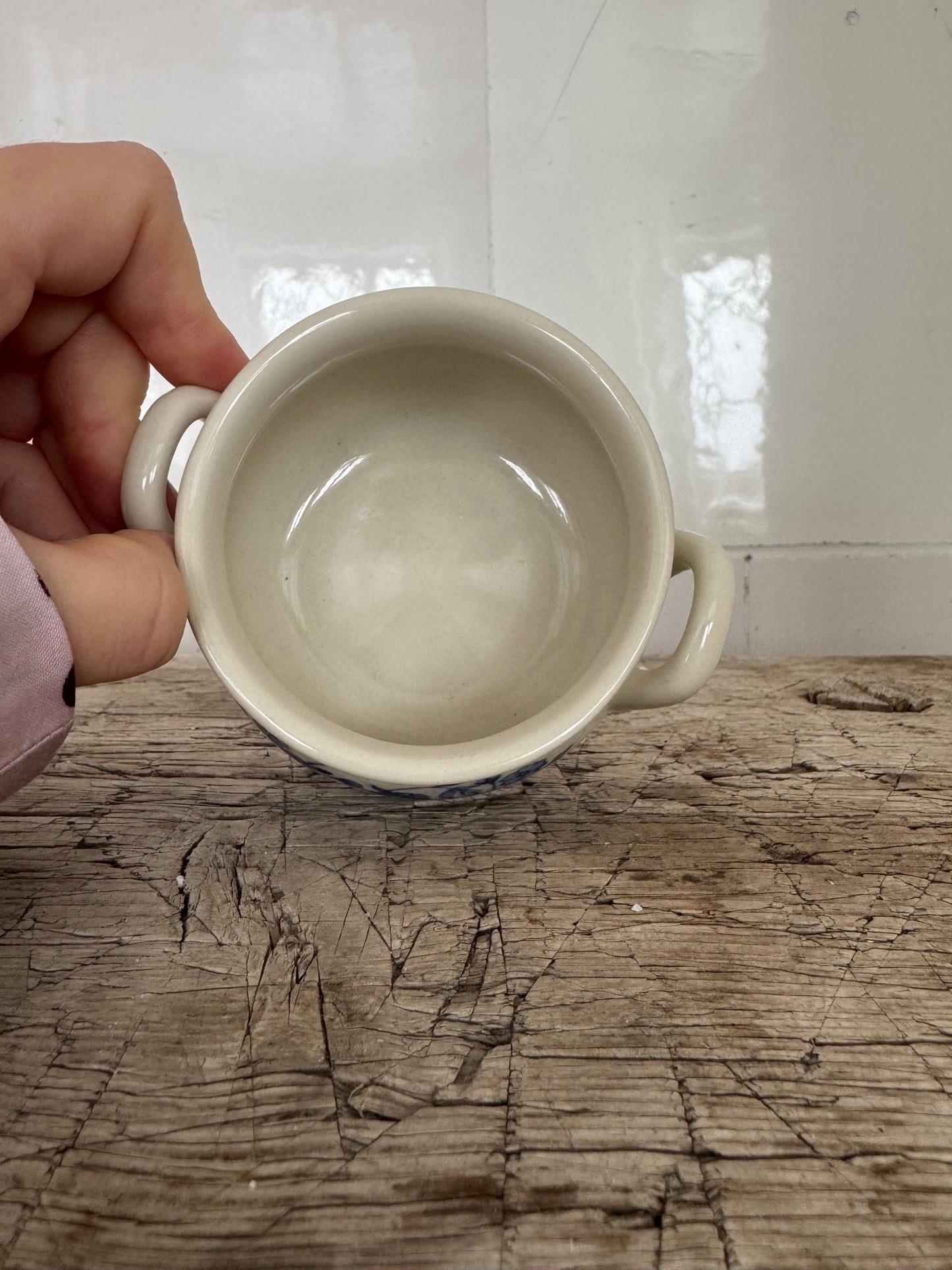 Mindre skål med hänklar stengods Gustavsberg