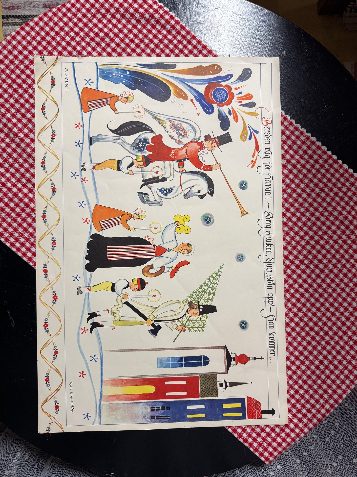 Bonad i papper ADVENT av Rune Lindström