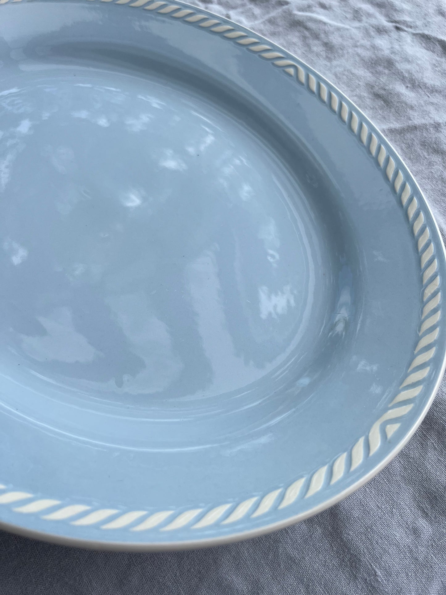 Babyblått uppläggningsfat Norway