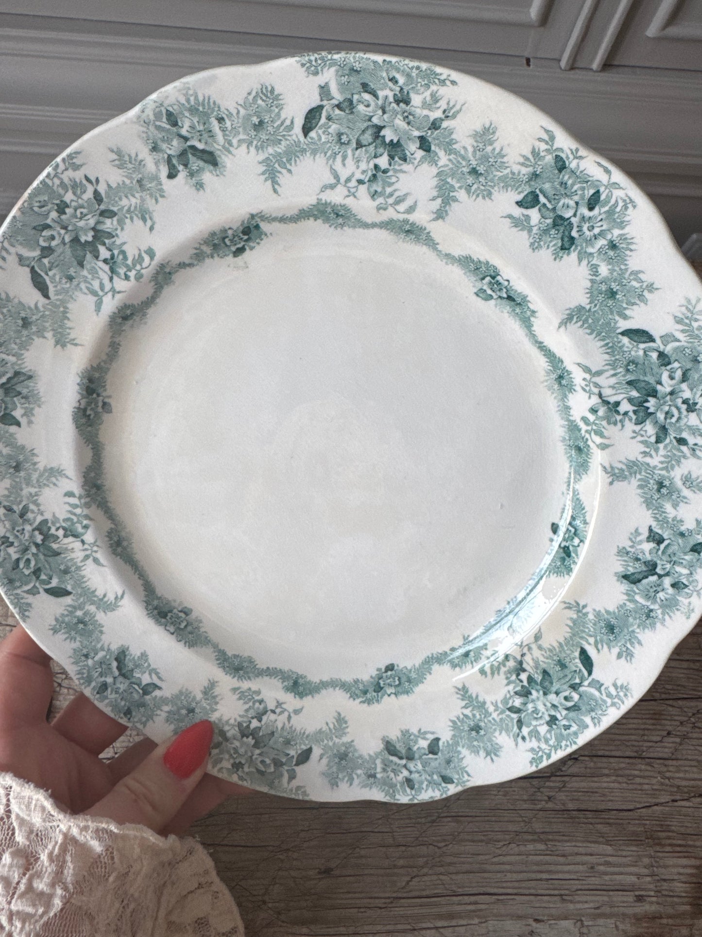 Grön mattallrik Juno