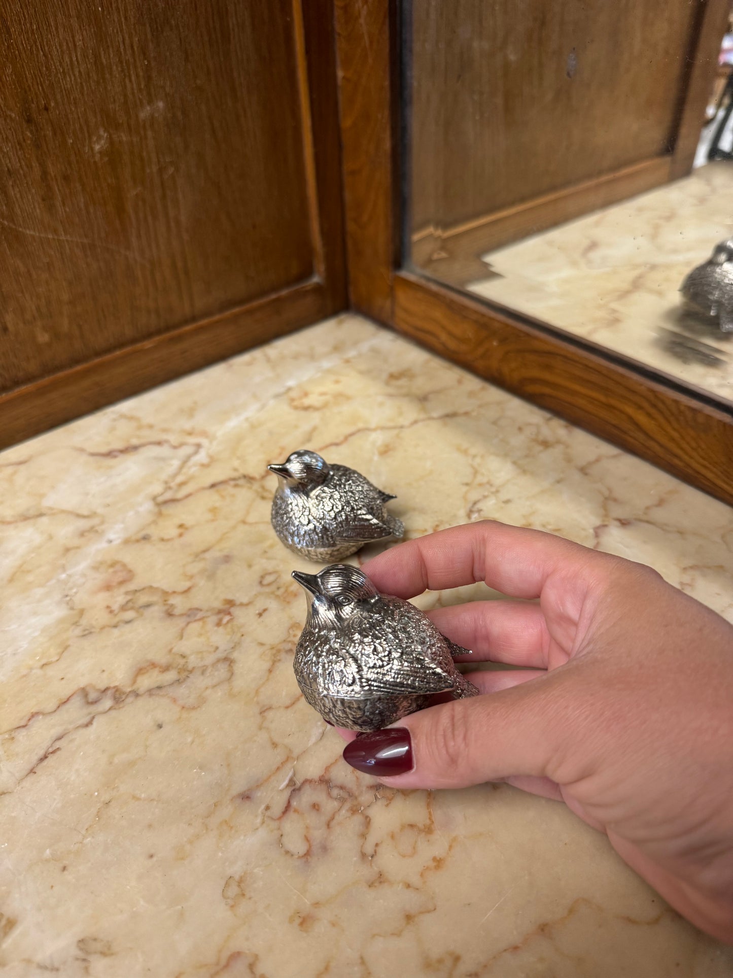 Paret fåglar salt & peppar