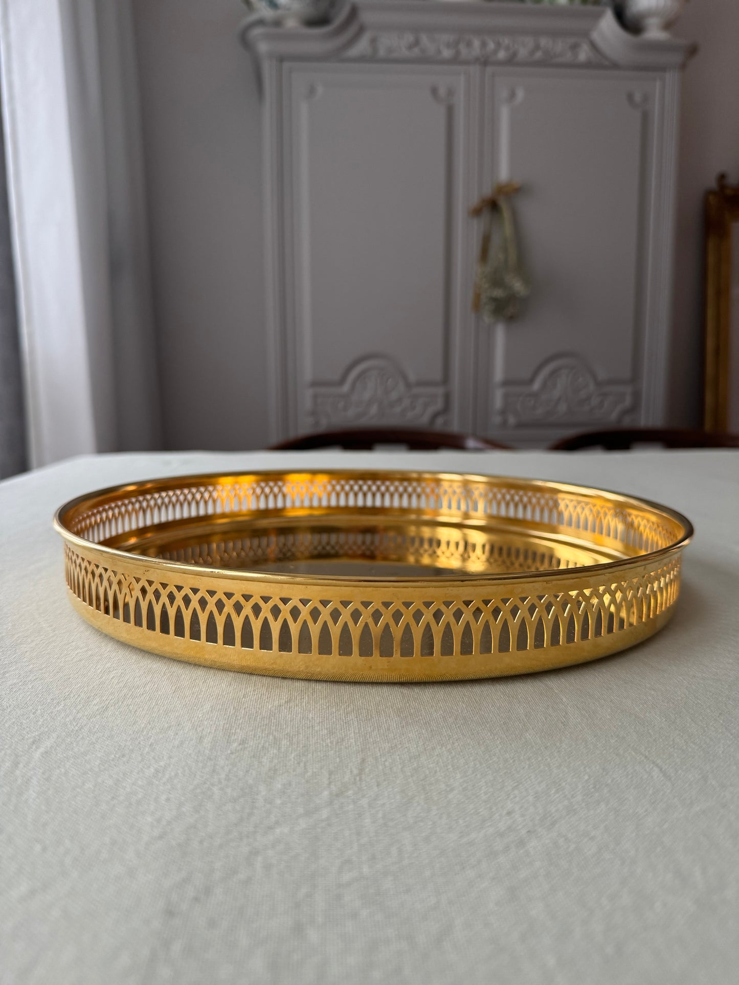 Förgylld bricka Skandia guld 24k