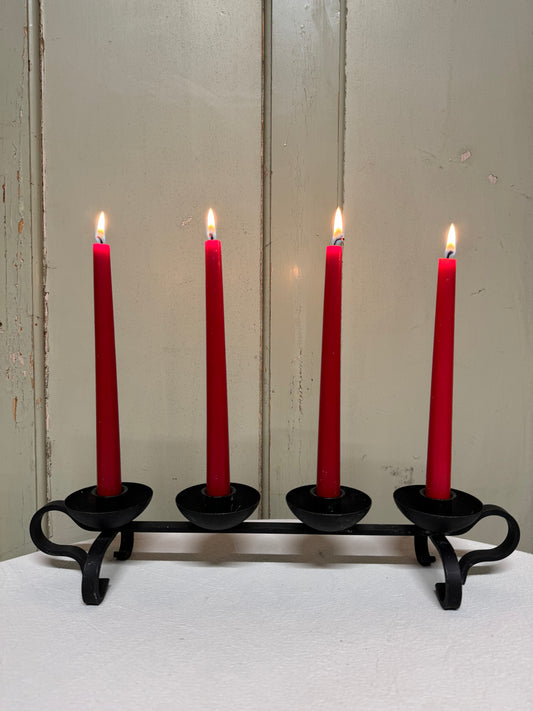 Adventsljusstake i smide