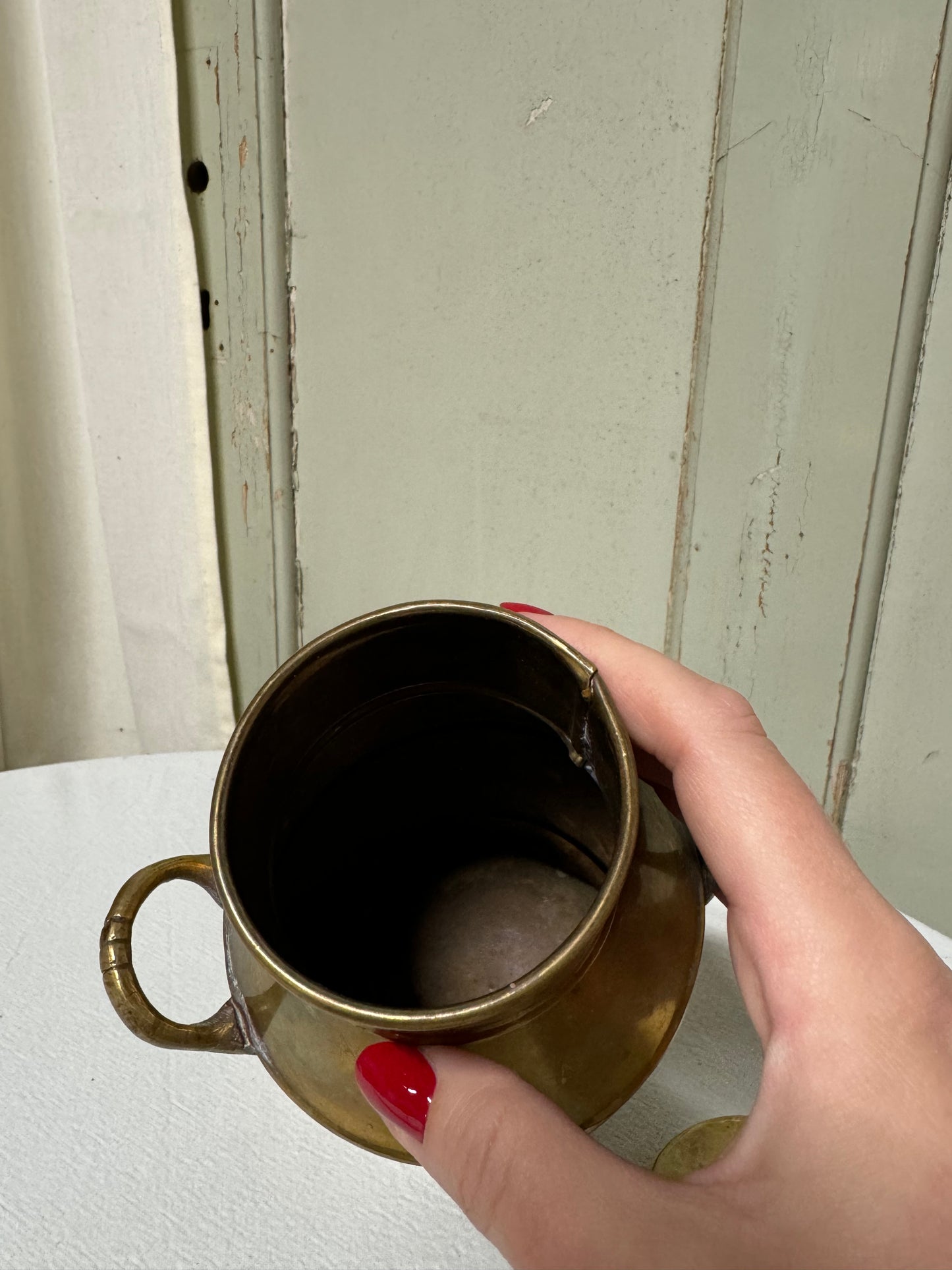 Mjökkanna i mässing