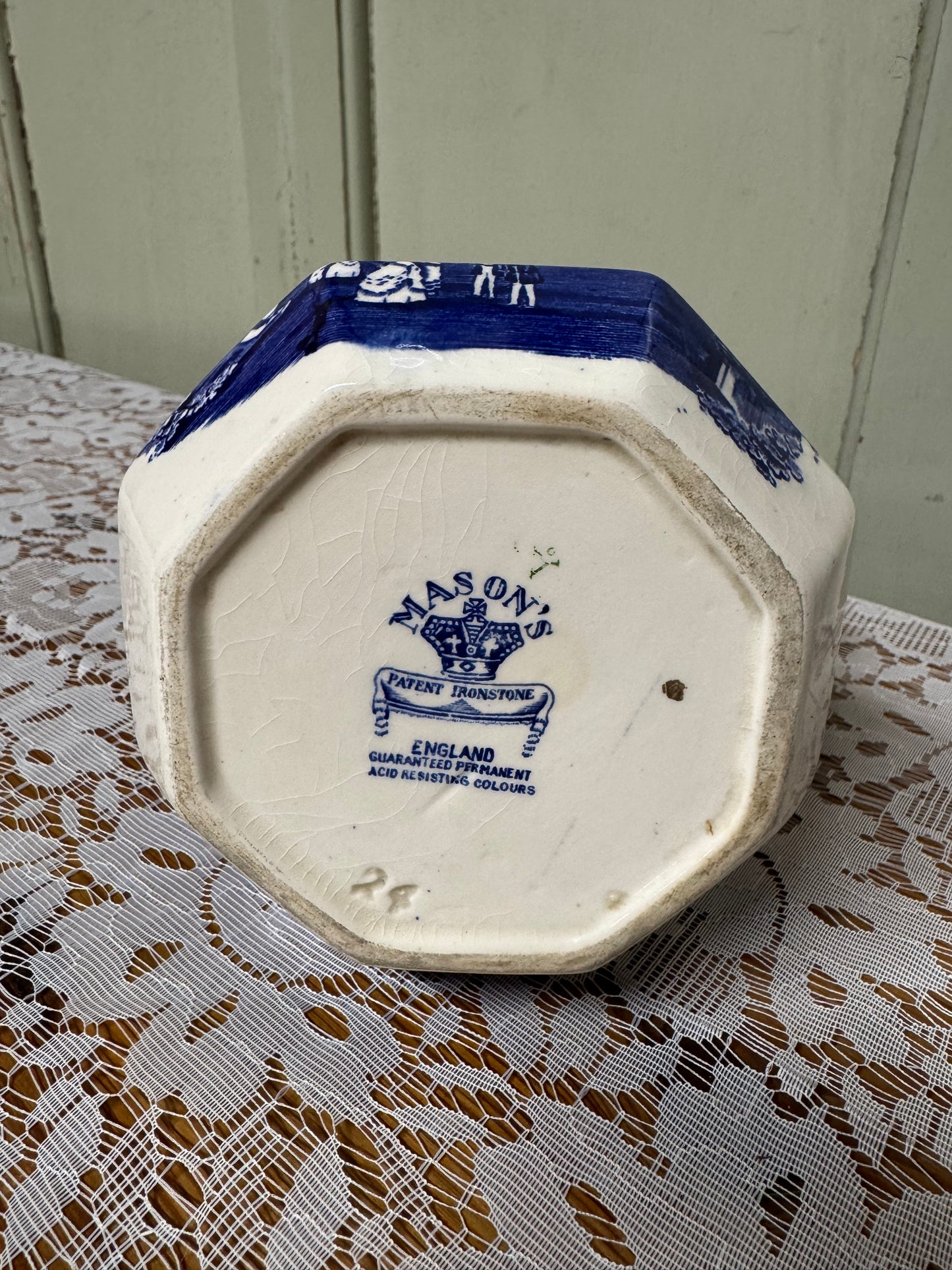 Blåvit kanna MASON’S England