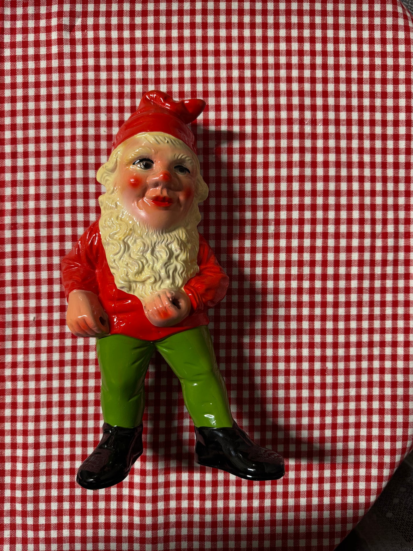 Äldre stor tomte i porslin