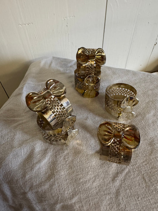 6st servettringar rosett