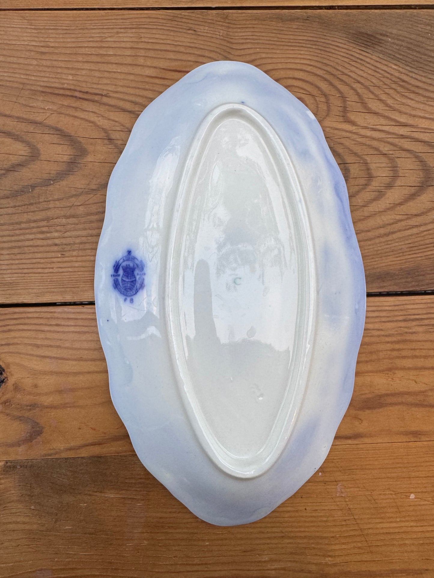 Mindre uppläggningsfat flintgods, "Lorne", Grindley, England