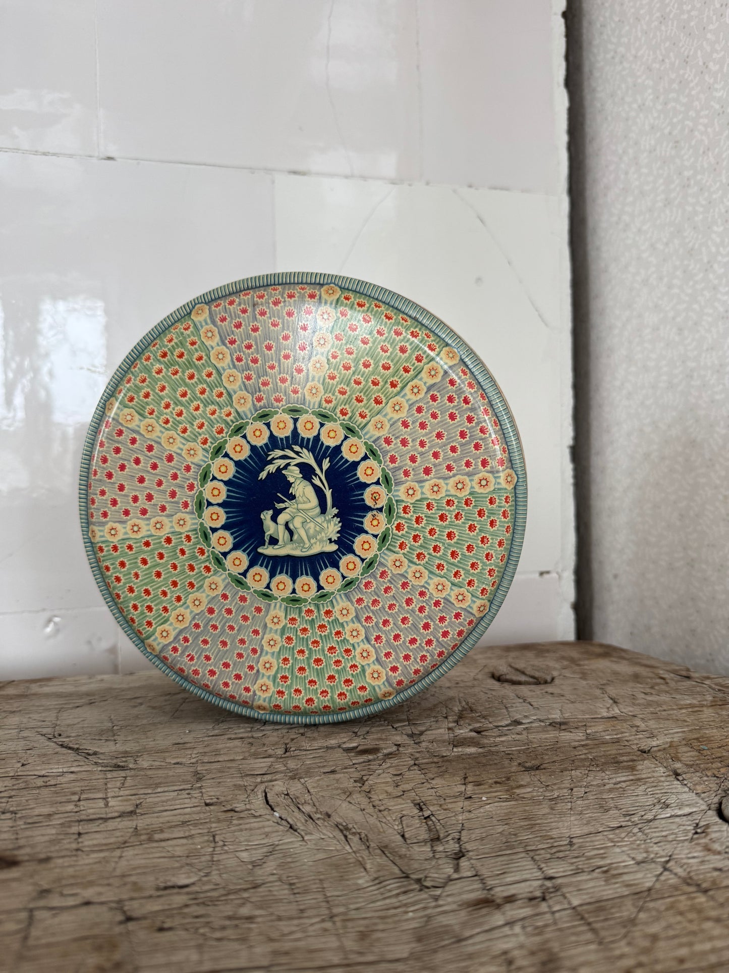 Plåtburk - rund pastell