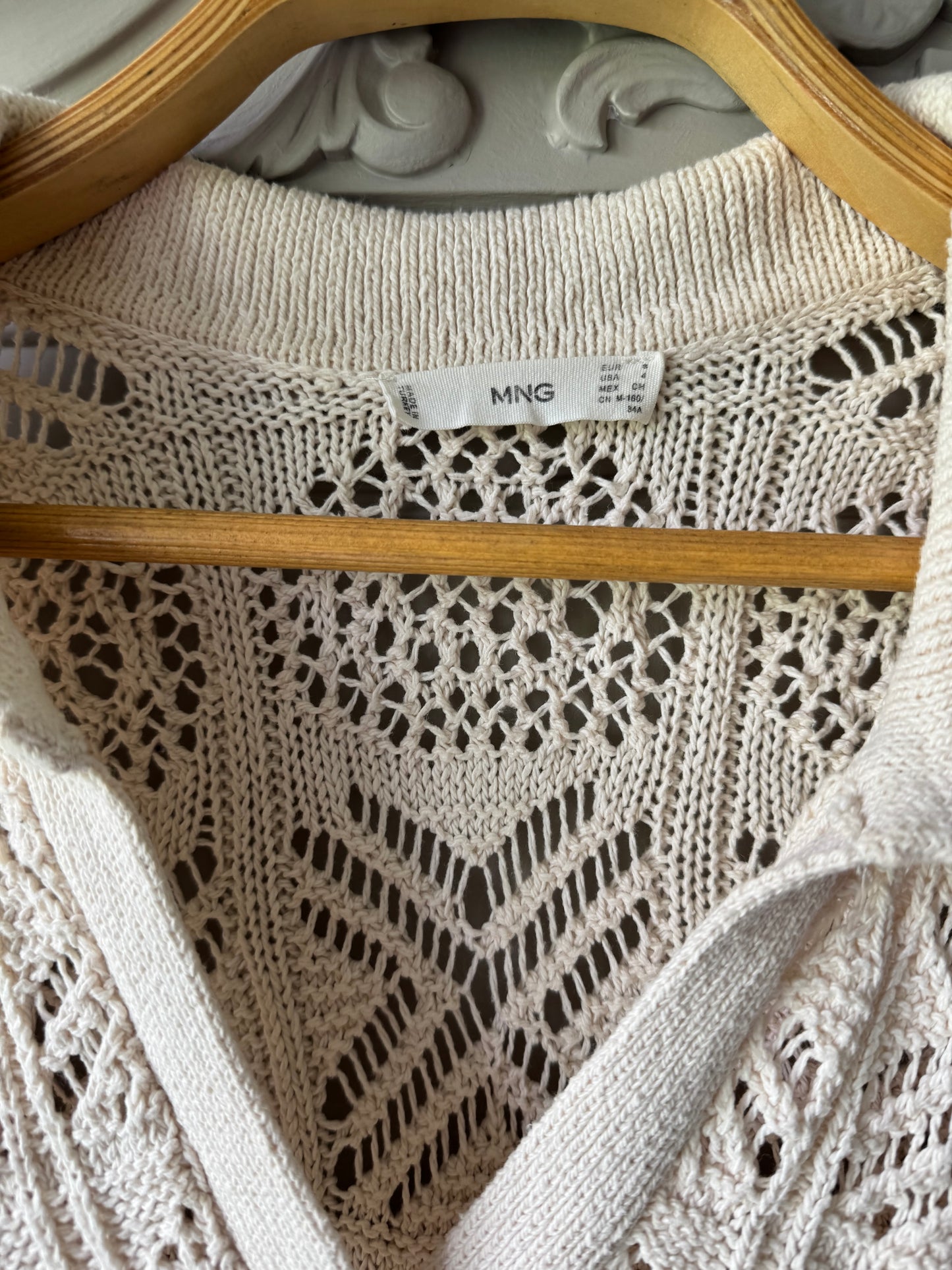 Virkad långklänning