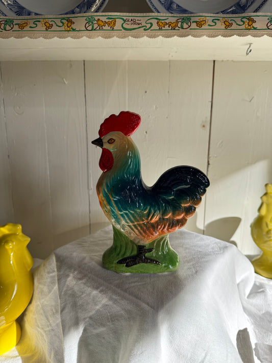 Större tupp i porslin