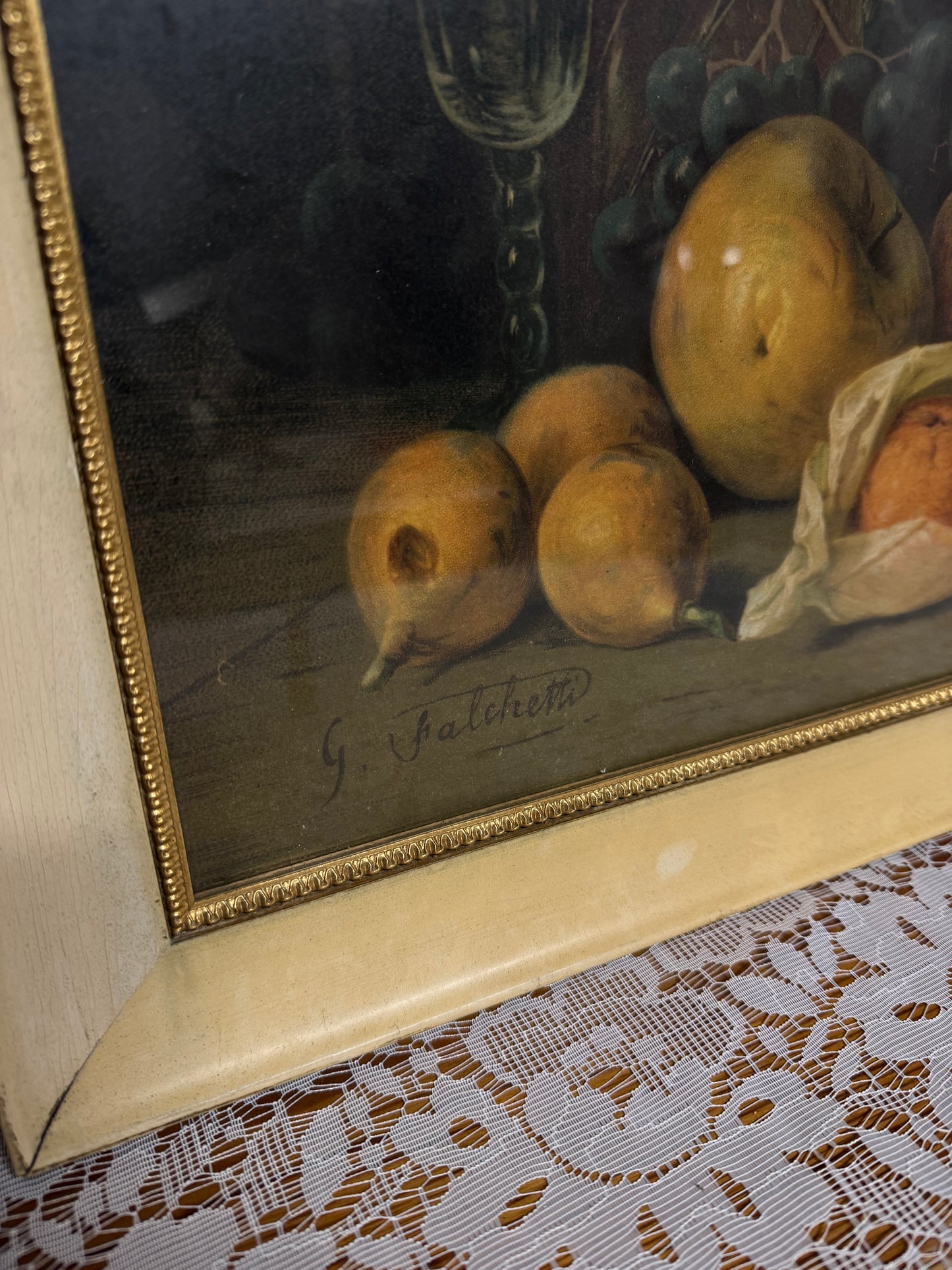 Tavla frukt med vacker ram