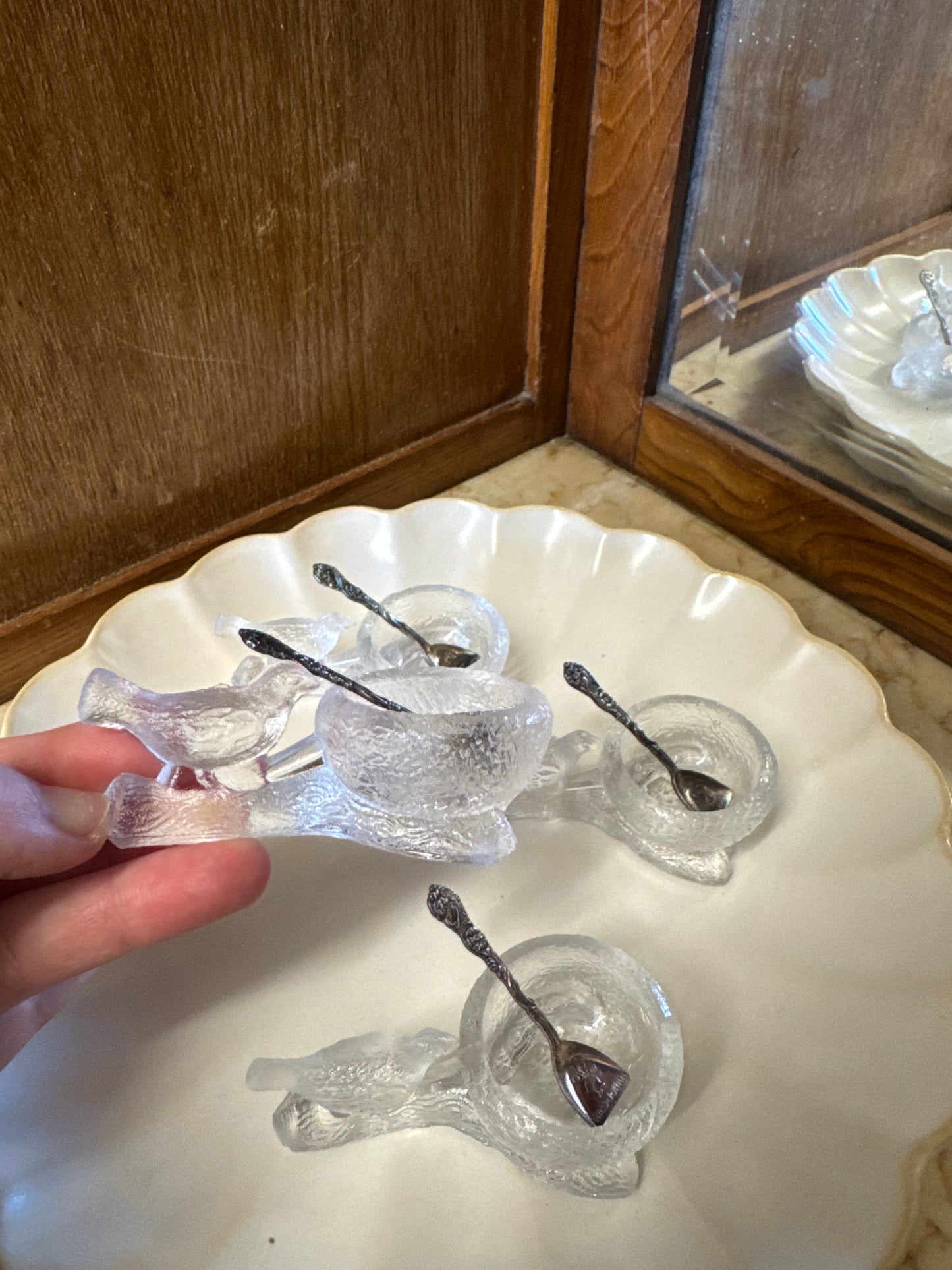 Äggkoppar / saltkar fågel - Lindshammar, 4st