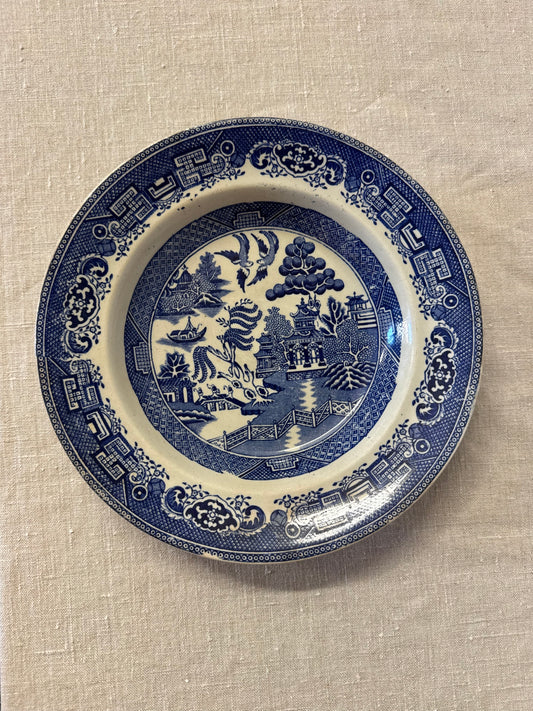 Blåvit djup tallrik Willow Old Gustafsberg