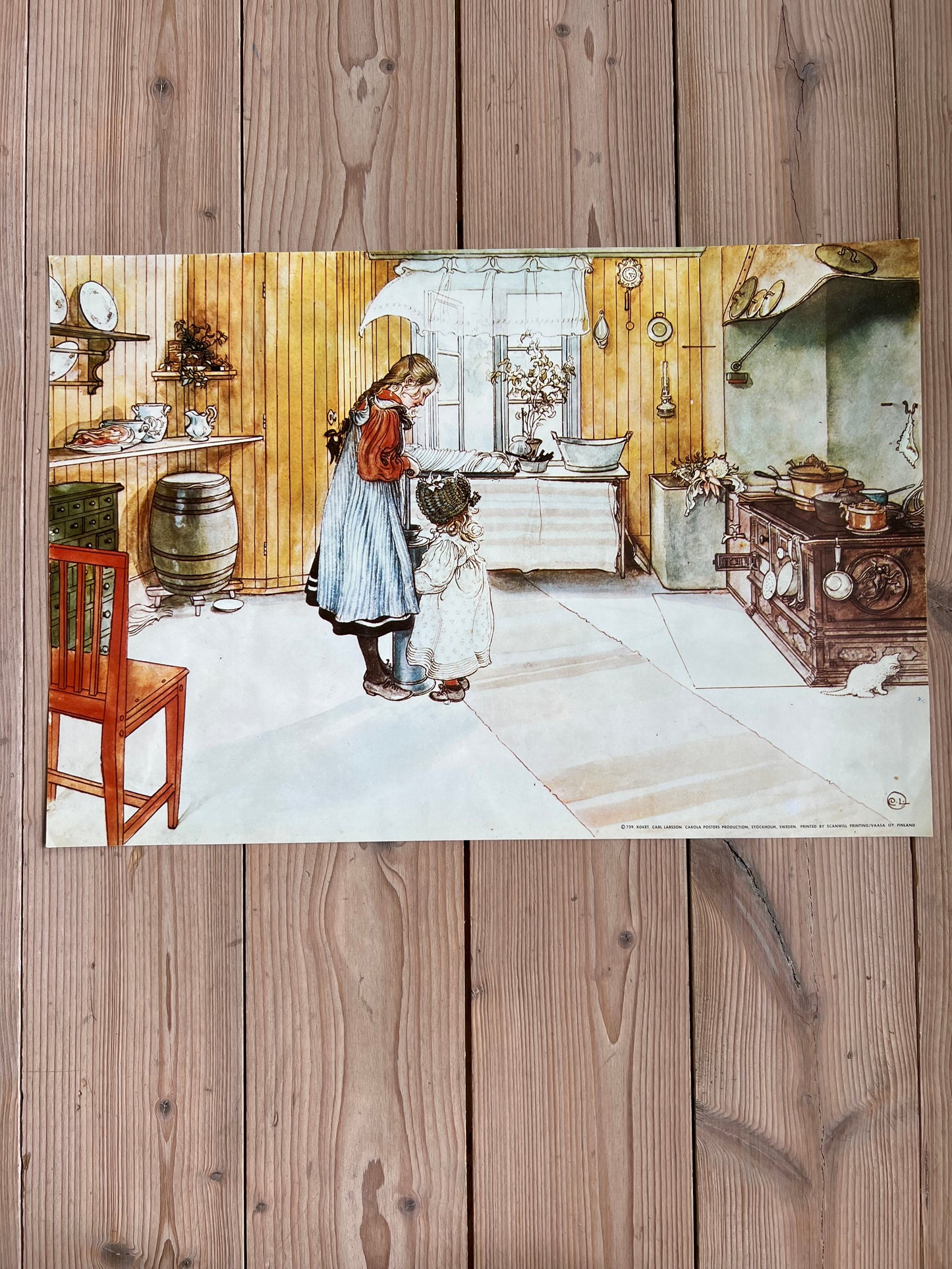 Carl Larsson poster - köket