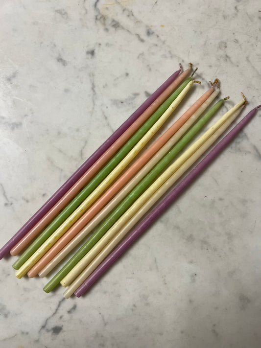 Smala ljus i pastell