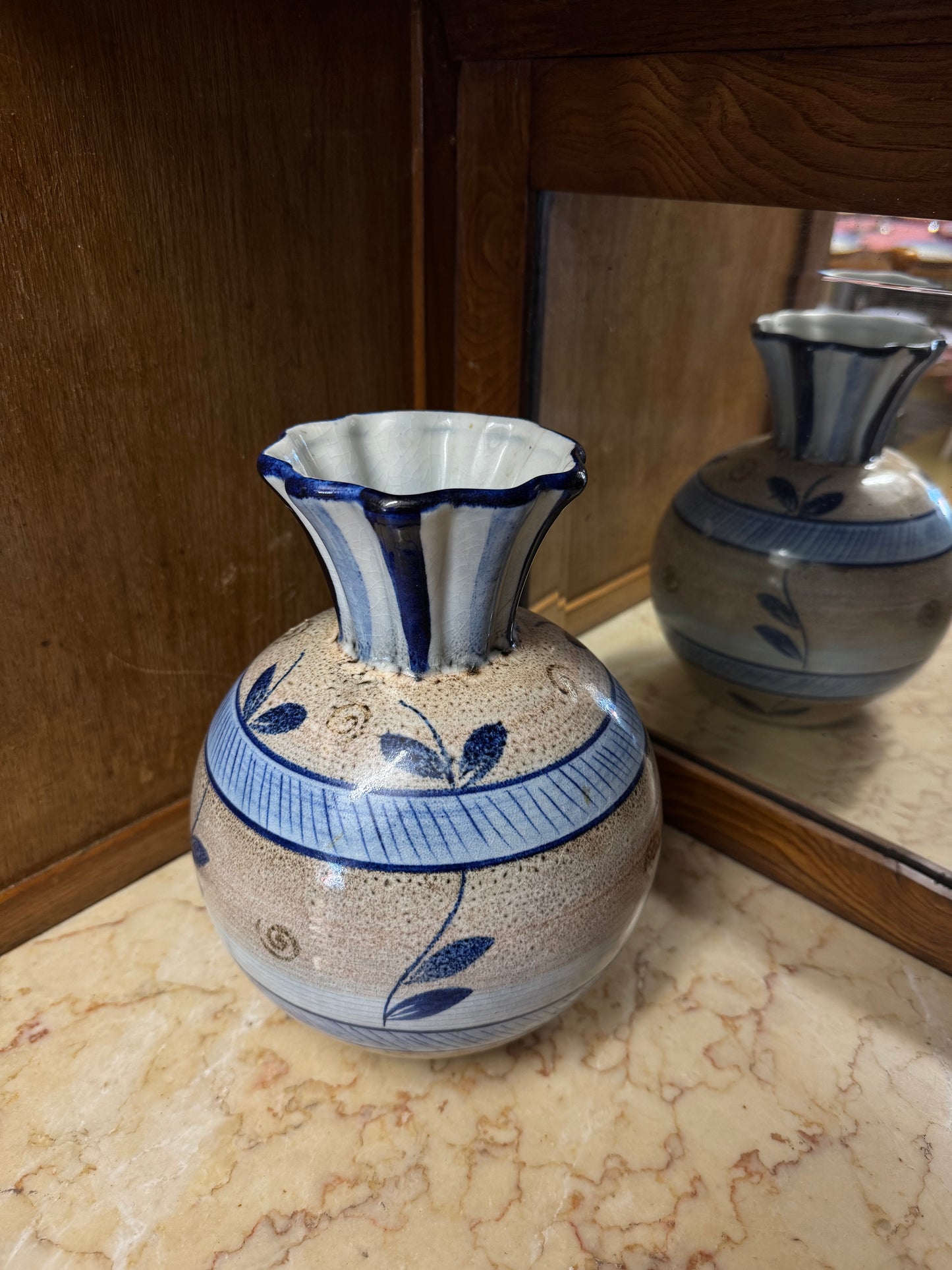 Handmålad vas Rörstrand