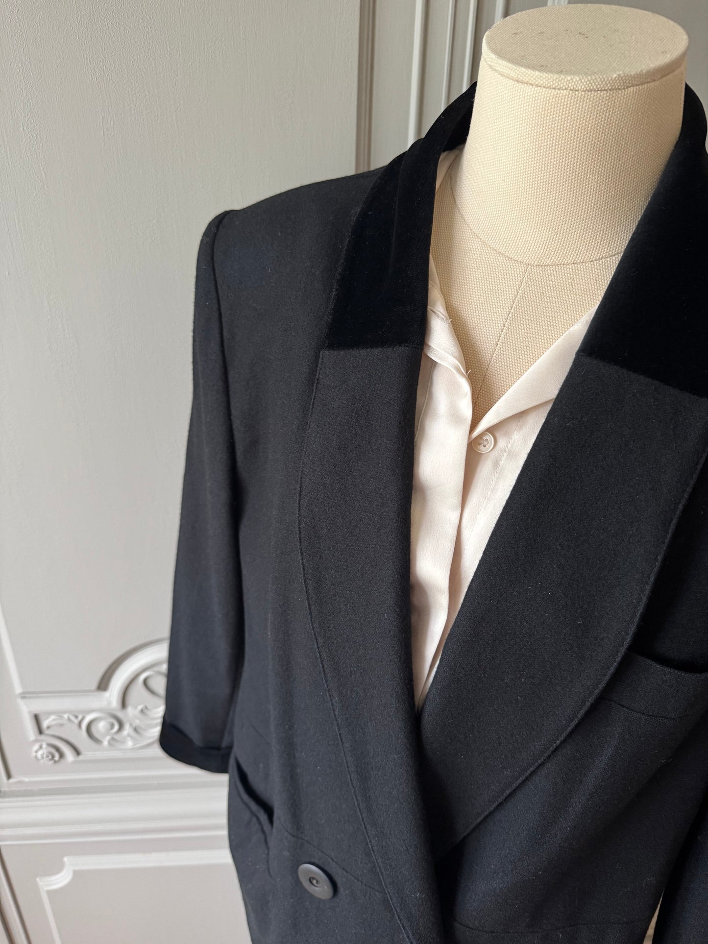 Svart kavaj - vintage Italien