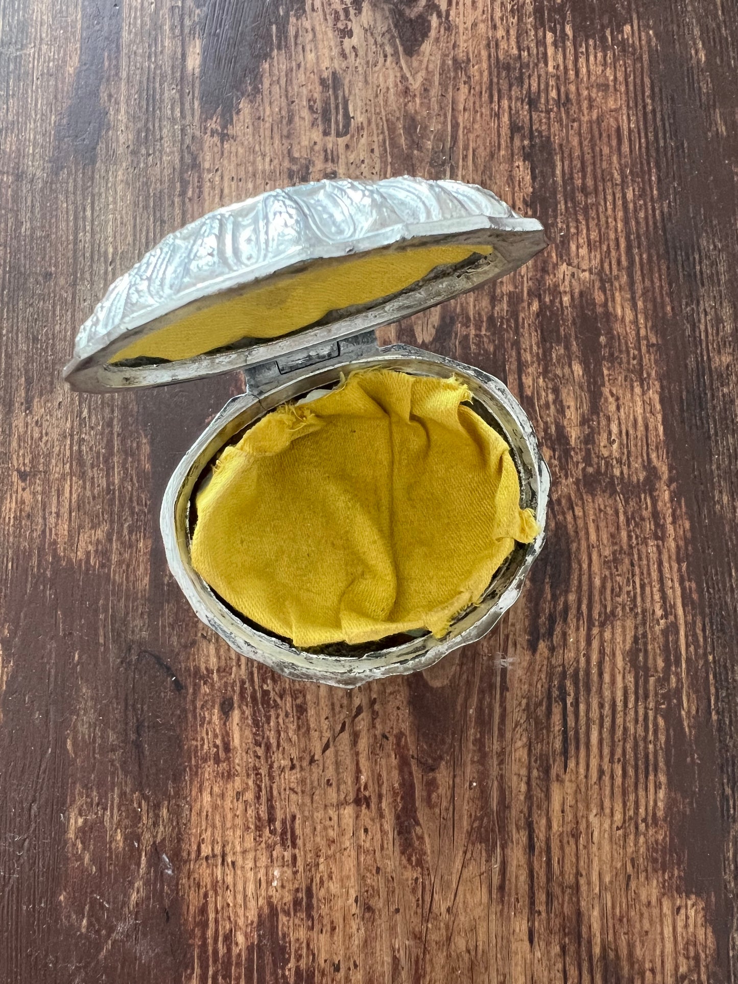 Snäckformad ask på fot