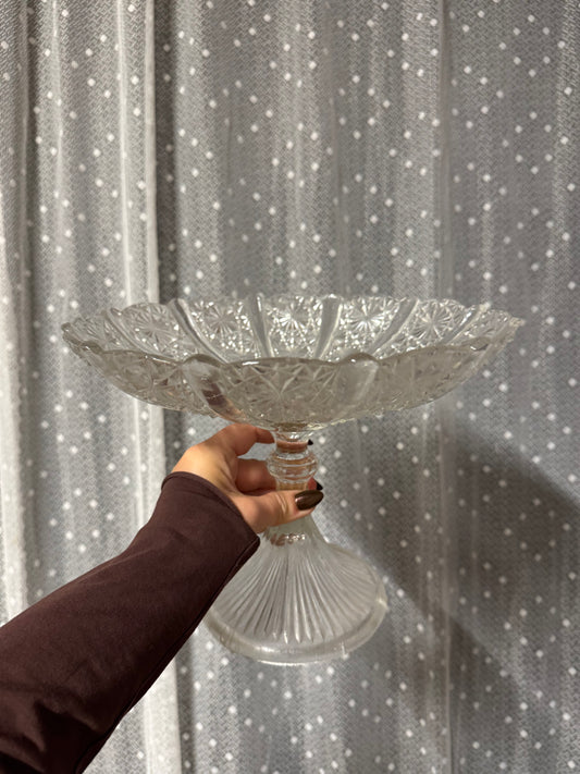 Skål på fot i glas
