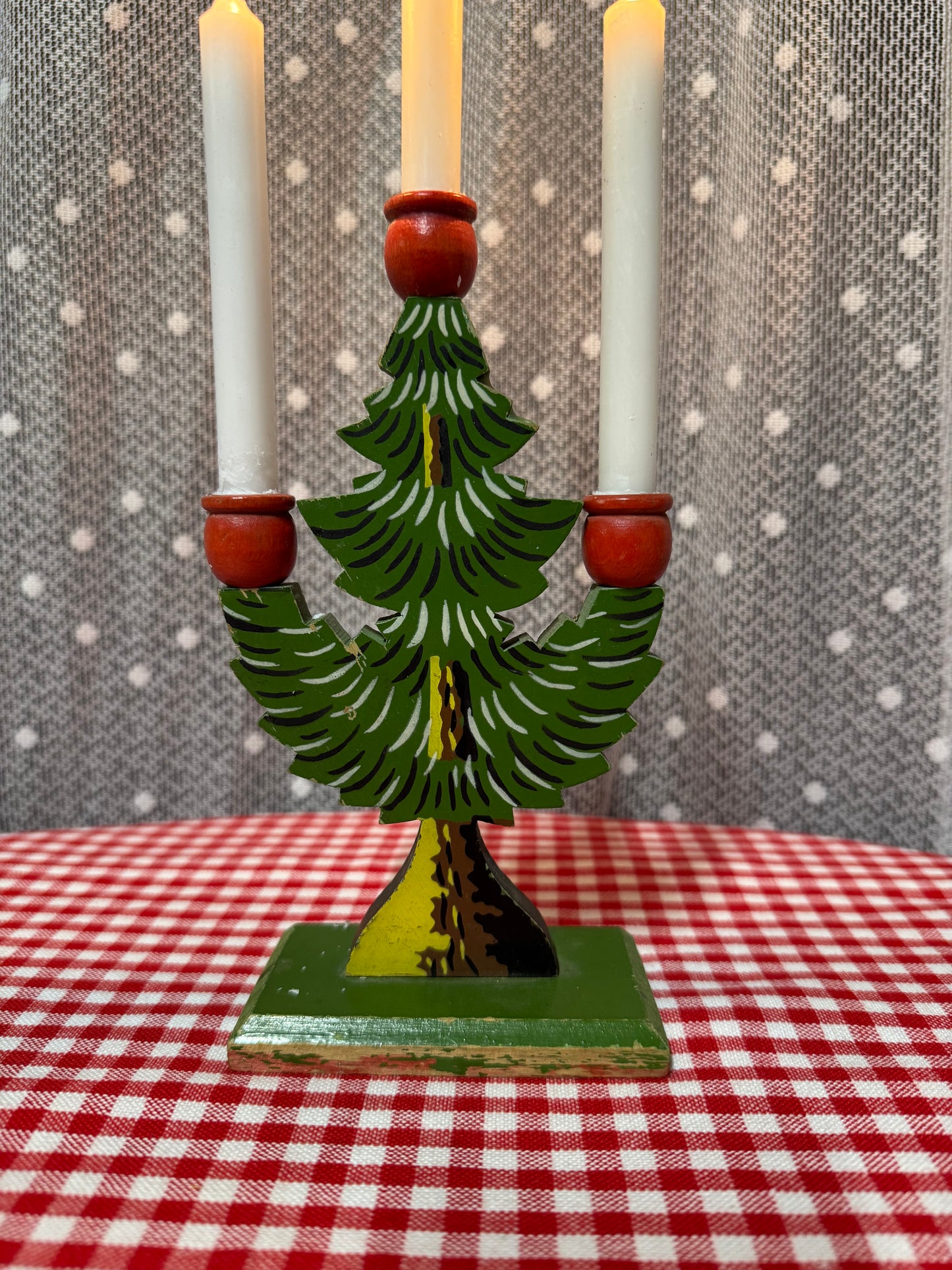 Mindre ljusstake, gran för julgransljus