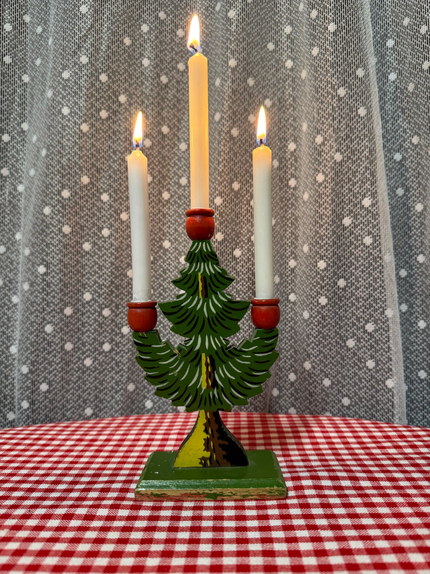 Mindre ljusstake, gran för julgransljus