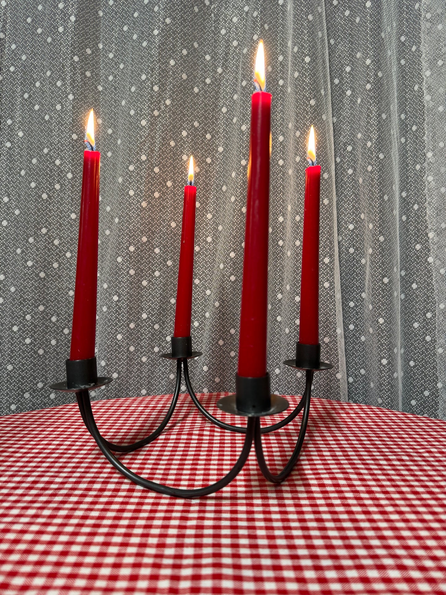 Adventsljusstake i smide