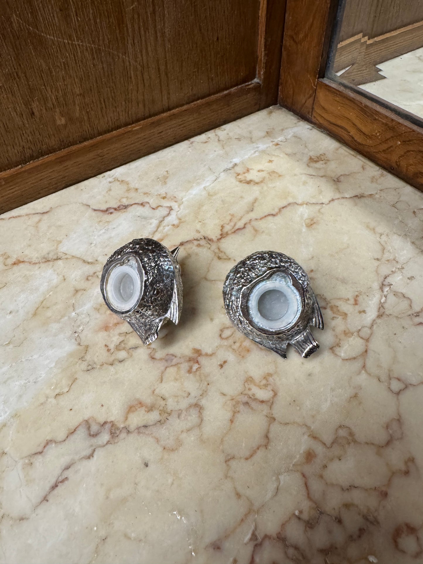 Paret fåglar salt & peppar