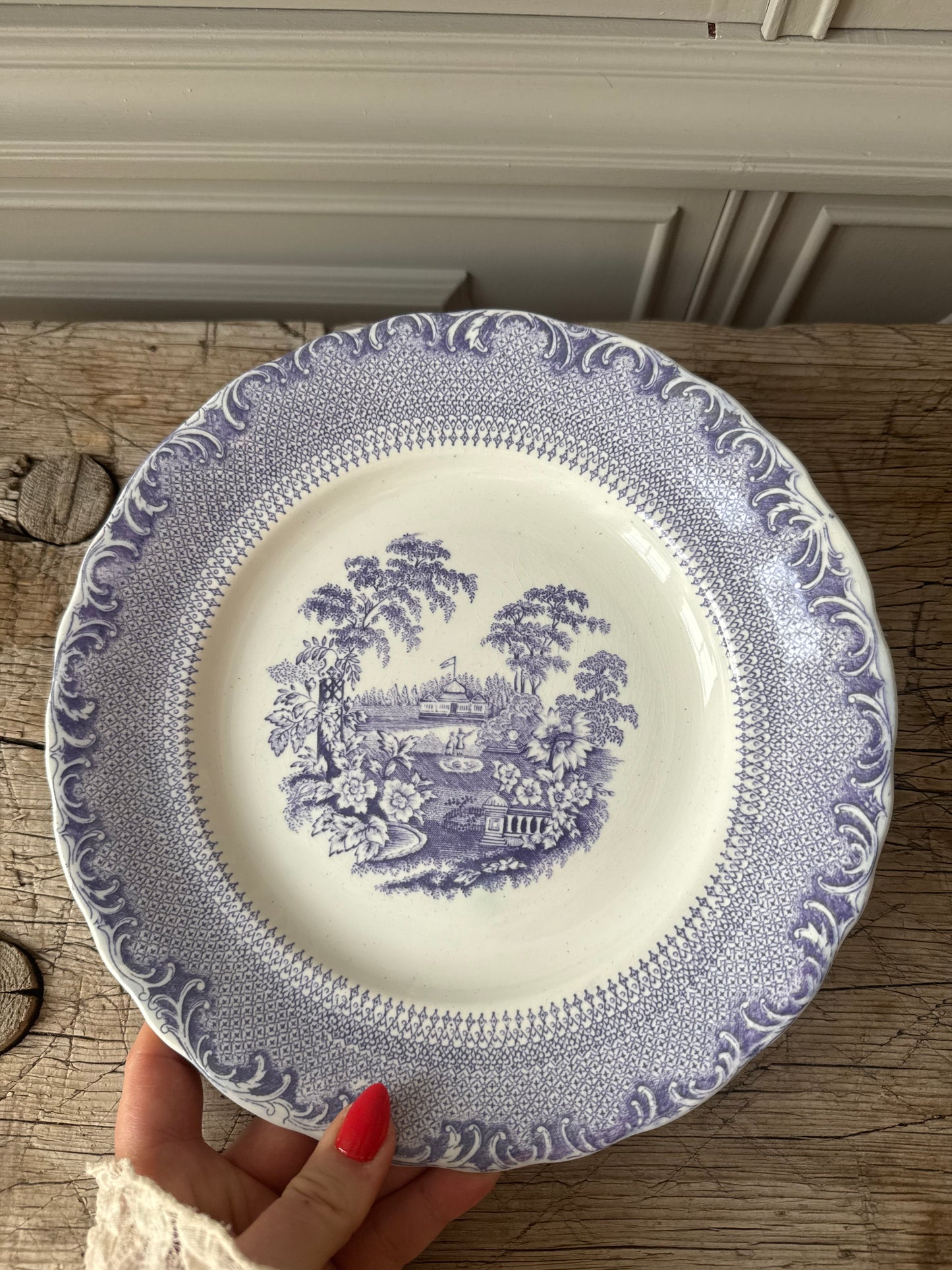 6st lila mattallrikar Rörstrand