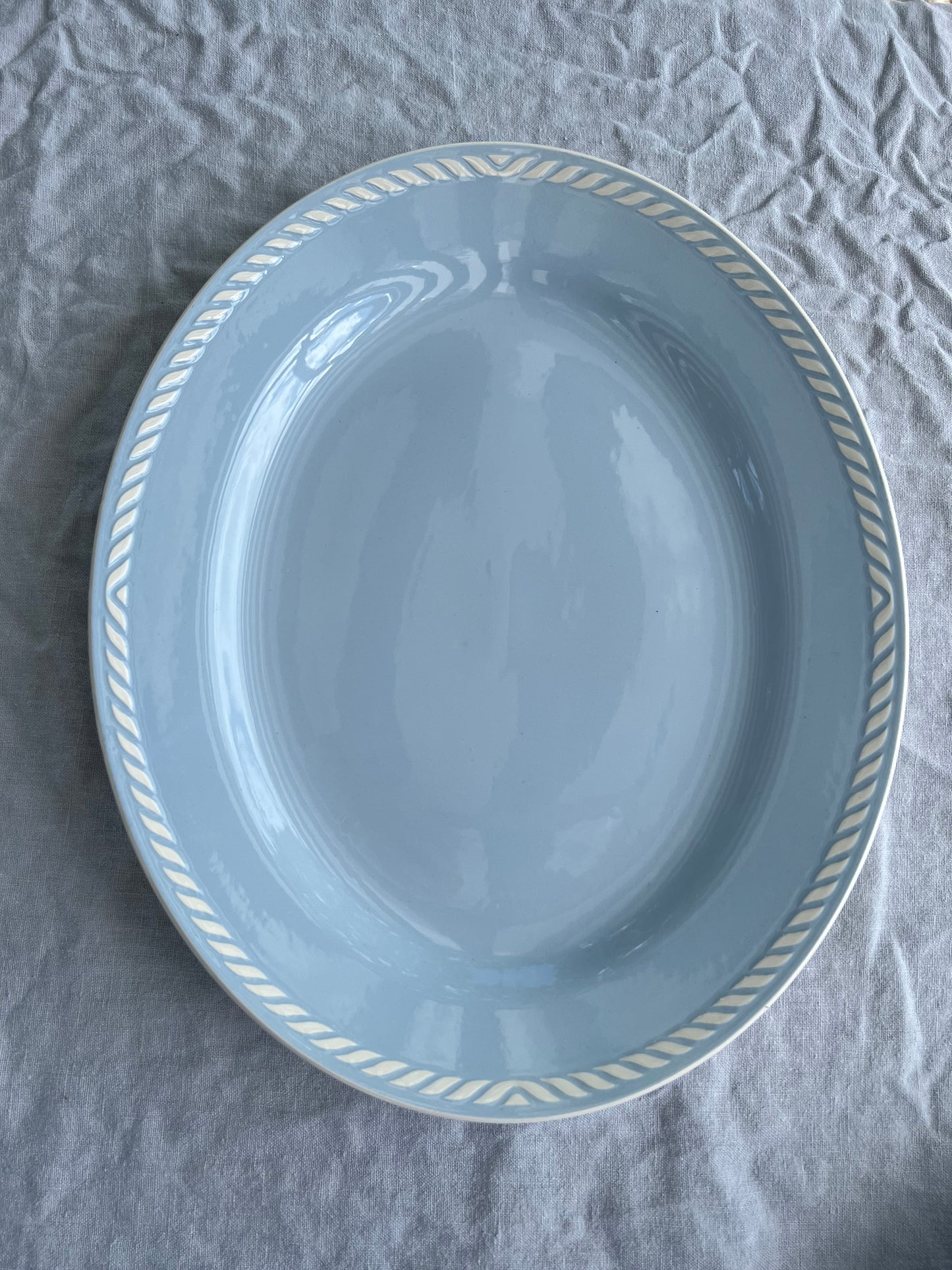 Babyblått uppläggningsfat Norway