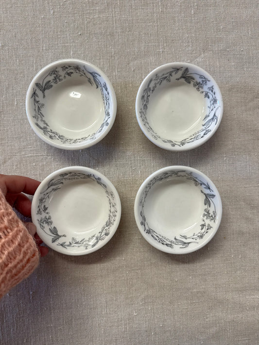 4st miniskålar benporslin Gustavsberg